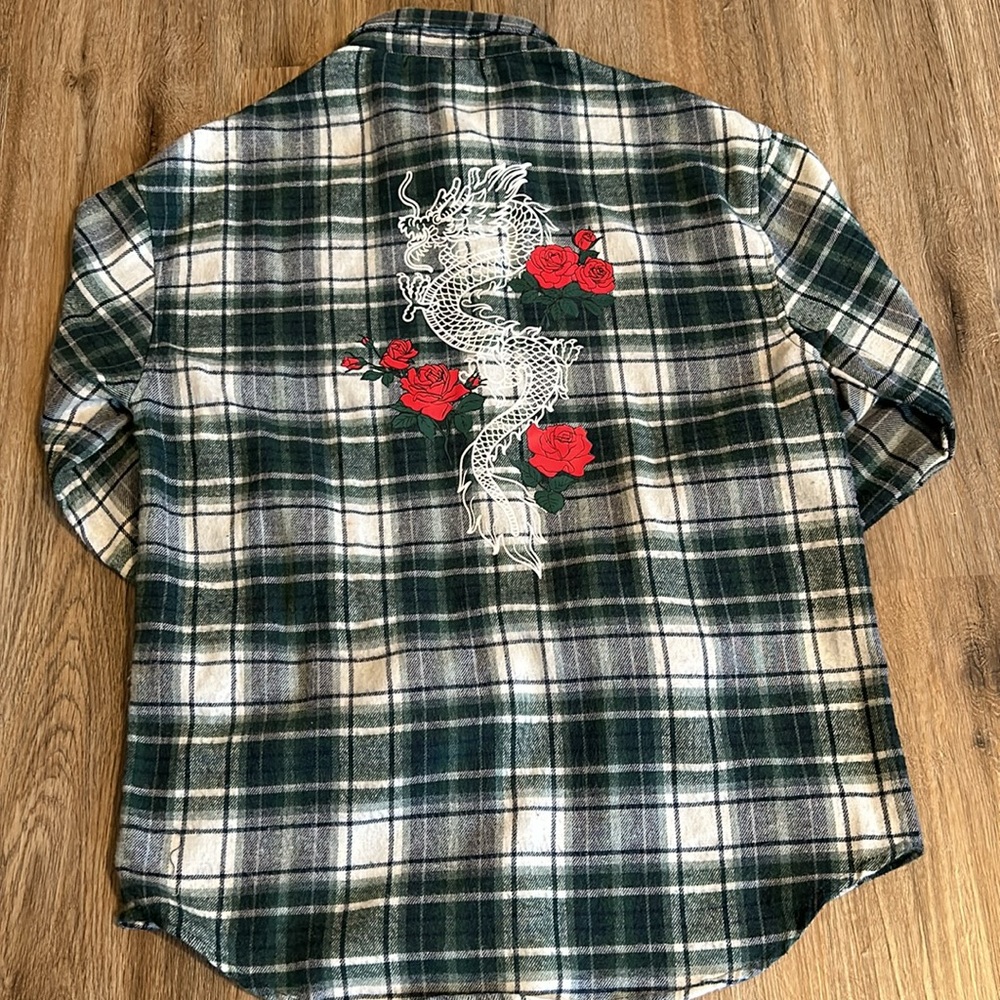 Rue21 Long Sleeve Button Down Flannel Shirt Size Small